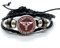 DGP Armband Glühwürmchen Joel Ellie letzten Überlebenden aus geflochtenem Leder, Punk-Stil, Farbe Schwarz und Silber, Film Serie Games Uni Firefly, Regolabile, Leder Metall, Kein Edelstein