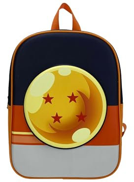 CYPBRANDS - Dragon Ball, Freizeitrucksack, Schulrucksack, Schulmaterial, Rucksack, Goku, 30 cm, Farbe Schwarz, Offizielles Produkt