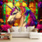 3D Vliestapete Schneebergtier Gepard 200x140 cm Fototapete, Wanddeko, Wandbild, Wandtapete, Vlies Tapete, Wohnzimmer Schlafzimmer Büro Flur Wand Dekoration