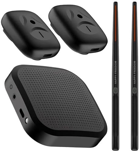 DPLBAZHC Elektronisches Drum Set Virtual Air Drum Kit mit Drumsticks und Pedalen tragbarer Übungskissen Kompatibel mit Anfänger, die mit den meisten Geräten kompatibel sind(Black Basic Payment)