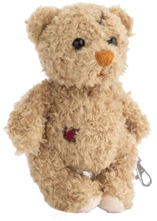 Bukowski Schlüsselanhänger Teddybär Nobody`s Perfect 10 cm braun Plüschteddybär Plüschanhänger