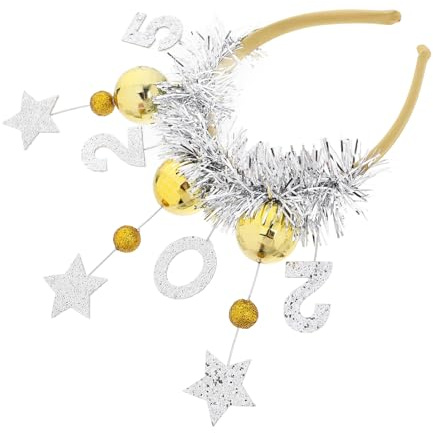VANZACK Haarband für Neujahr Stirnband für Party Accessoire für Silvesterfest Elastisch Leicht Vielseitig Einsetzbar