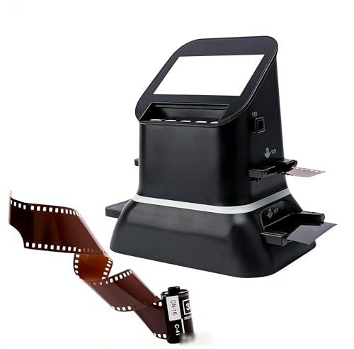 ShaiVrissian Scanner per Pellicole Digitali,Convertitore Foto Ad Alta Risoluzione,22 MP 120 Microfilm,Supporta Formati 120 35mm 127,Schermo LCD,Doppia Alimentazione