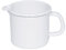 RIESS, 0054-033, pentola per becco 16, stile classico, bianco, diametro 16 cm, altezza 13 cm, contenuto 2 l, smaltato, bianco, induzione, pentola per latte con beccuccio