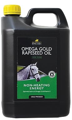 Lincoln Omega Gold Rapeseed Oil - Horse Pony Supplements - 4 litre