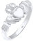Elli Ring Damen Claddagh Herz Krone in 925 Sterling Silber