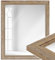 WANDStyle Spiegel 47x57 cm im Vintage-Stil aus Holz, großer naturfarbener Wandspiegel, Made in Germany - H660
