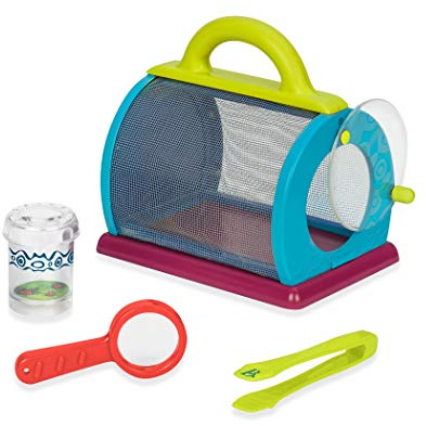 B. toys Lupendose mit Insektenfänger, Lupe und große Pinzette – Forscher Set Outdoor, Spielzeug für Draußen, Garten, Wald – ab 3 Jahren (4 Teile), Mittel
