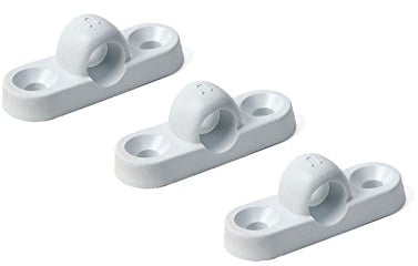 Bo-Camp Vorzeltösen 3er Set Kunststoff weiß 40 mm waagerecht für Vorzelte