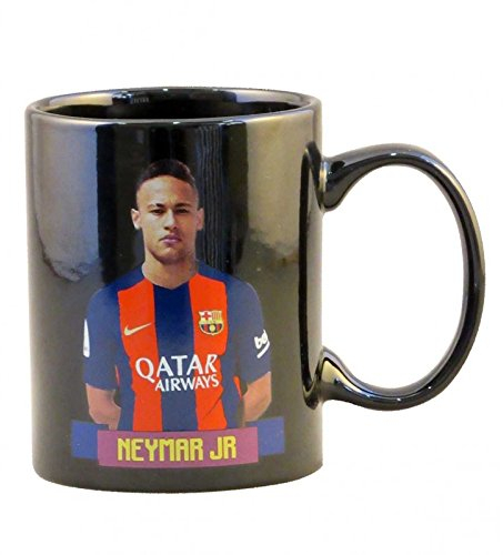 FC BARCELONE 173FCB501JOU-N Mug Logo Joueur Neymar Céramique Noir 15 x 9 x 12 cm