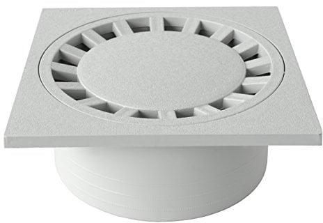 First Plast CHPVC30G Chiusino Sifonato in PVC, Grigio, 300x300 mm
