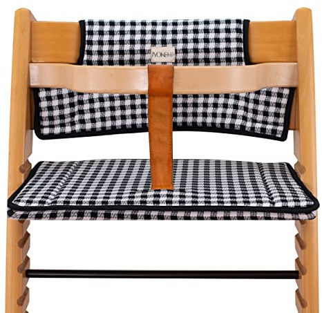 JYOKO KIDS Hochstuhl Kissen kompatibel mit stokke tripp trapp (Vichy)