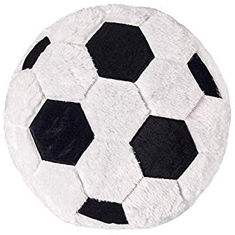 Soft-Fußball-Kissen Fußball-Liebhaber - Fluffy Plüsch Ballkissen, Werfen weich Durable Sport Spielzeug-Geschenk für Kinder Raum-Dekoration