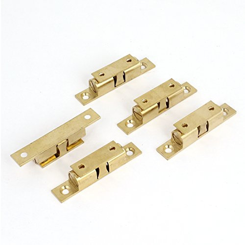 Aexit Cabinet Adjustable Brass Double Sprung Door Roller Ball Catch Latch 70mm 5 Pcs (3653745350d4ecd5f932fe18d44ae22b)