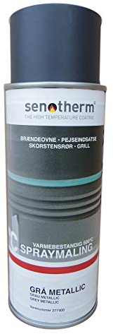 Weilburger Senotherm Lackspray Gussgrau Metallic 400 ml Ofen Rohr Rauchrohr