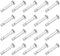 sourcing map 20St Gabelbolzen Einloch Flachkopf 304 Edelstahl Link Scharnierstift 3mm X 16mm