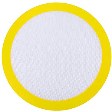 Tappetino da Forno in Silicone Tappetino da Forno Tondo Antiaderente per Tortiere per Pizza (30,8 Cm, Colore Casuale)