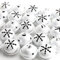 HERZWILD 24pcs Metal Bell Ornaments - 4cm Christmas Tree Jewellery Bells, Jingle Bells for Anniversary and Christmas Pendant (Silber-Schelle)