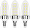 SAUGLAE 15W LED Lampen, 120W Glühlampen Äquivalent, 6000K Kaltweiß, 1700Lm, E14 Kleine Edison Schraube LED Leuchtmittel, 3 Stück