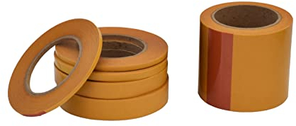 Klebeband doppelseitig dünn, handreißbar, stark klebend in Industriequalität, Universelles doppelseitiges Klebeband extra stark für fast alle Untergründe, Breite & Länge wählbar (3 mm x 25 m)