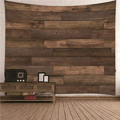EHOMERY Wandbehang XXL Hochauflösend Wandtuch Kinderzimmer Braun Minimalismus-Thema-Board-Muster Wandbehang Kinder Wandtuch Hochformat 210X140Cm