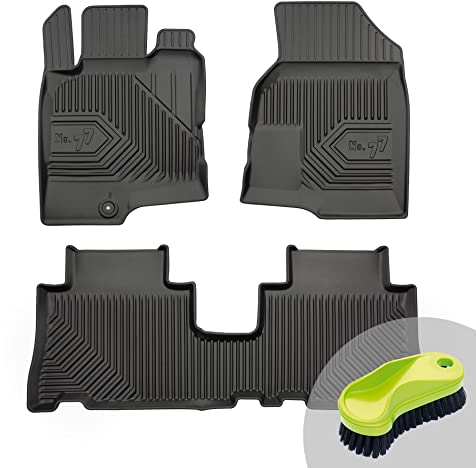 FROGUM No.77 Gummimatten Ganzjahresset von Auto Fußmatten Autofussmatten für Chevrolet Captiva I 2006-2018 | Langlebiges TPE Material