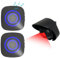 OBEST Alarma del Sensor Movimiento con Sonido Alarma y Indicador LED, Puerta Ventana Alarma Antirrobo 1 Transmisor y 2 Receptor, 38 Melodías, 4 Niveles de Volumen, 200m Detector Movimiento Infrarrojo