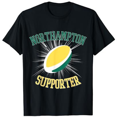 Northampton Rugby Supporter Funny Rugbyman England T-Shirt