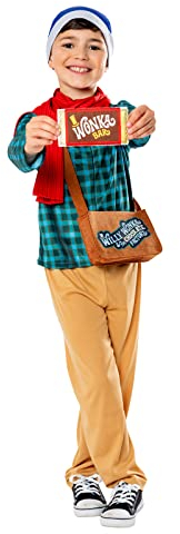Rubie's Costume officiel Willy Wonka et The Chocolate Factory Charlie Bucket pour enfant, taille XL, âge 9-10 ans