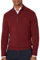 Hackett London Herren Lambswool Hzip Pullover, Rot (Brick), XL