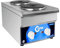 Cleiton® Cocina Industrial Eléctrica 2 Fuegos de 30x50 cm Sobremesa Vertical Acero Inox con Regulador de Temperatura y Termopar | Hornillo Eléctrico | Hostelería - Restaurantes y Bares