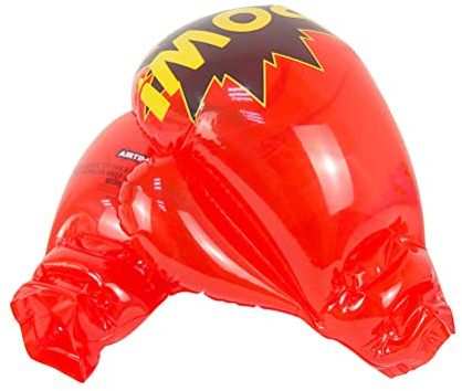 Kids Inflatable Boxing Gloves Youth Boxing Training Gloves Toy Boxing Gloves for Boys Girls Workouts Exercise (Red)
