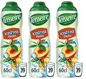 Pack de 3 sirops iced tea pêche 3x60cl