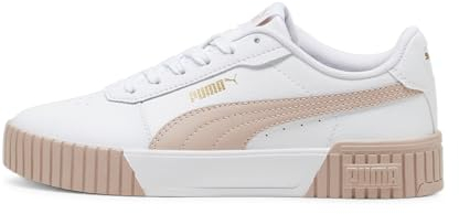 PUMA Carina 2.0, Scarpe da Ginnastica Donna, Puma White Rose Quartz Puma Gold, 38 EU
