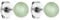 PURELEI® Aventurine Ohrringe (Silber) – Damenohrringe aus langlebigem Edelstahl – Wasserfeste Ohrringe Damen – 4,75mm große Perle – Modeschmuck für deinen individuellen Look