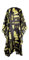 Multi Icon Friseurumhang mit Hakenverschluss atmungsaktiv und wasserabweisend (Gold)
