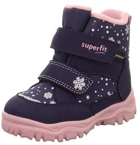 Superfit Husky1 Warm Gefütterte Gore-tex, Stivali da neve Bambine e ragazze, Blau Rosa 8020, 22 EU