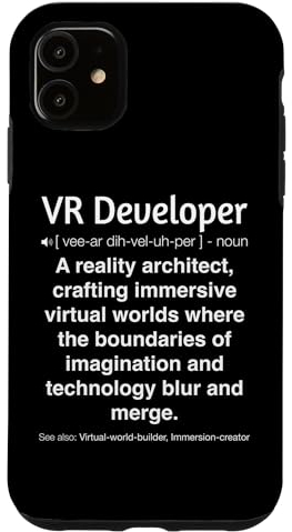Hülle für iPhone 11 Lustiger VR-Entwickler