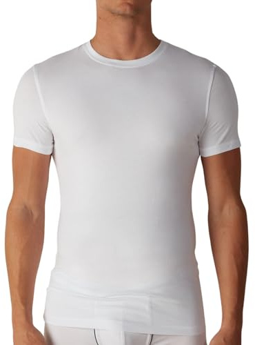 Irge - Set 3 Magliette Intime Uomo Cotone Elasticizzato Girocollo e Scollo V T Shirt Finissima Cuciture Piatte Intimo Maglietta Uomo Nera Bianca e Colorata