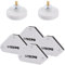 TECPO 4x Schweißmagnete Magnet Schweißwinkel Set 4kg mit 2x Masseklemmen
