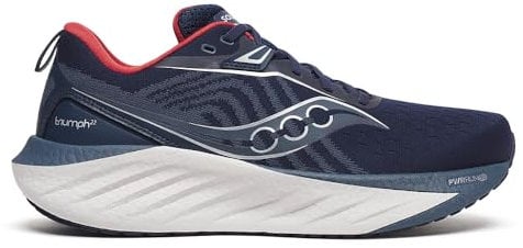Saucony Men's Triumph 22 Sneaker, Navy/Dusk, 9