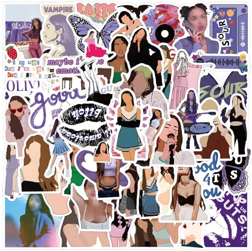 KASESSS 110 Piezas Pegatinas para Olivia Singer, Pegatinas Aesthetic Graffiti, Dibujos Animados para Olivia Stickers, Impermeables Pegatinas, Pegatinas Portatil para Ordenador Portátil, Monopatín