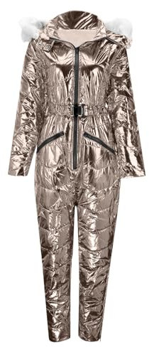 Skianzug Damen Einteiler Schneeoverall Outdoor Schneeanzug Damen Winter Overall Wasserdicht Skioverall Overall Ski Overall Mit Kapuze Khaki XL