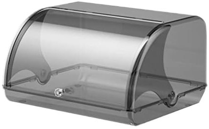 Brotkästen Brotkastenhalter, Eingang, Bauernhaus, große Kapazität, Bäckerei, Roll-Top-Brotkasten, tragbar, Kleinigkeiten, Küchentheke, Brotaufbewahrung Für Brotaufbewahrung(Clear grey)