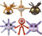 WESOPAN Doors Floor 2 Plüschtiere, 6 Stück Giggle Figure Gloombat Batmothor Grumble Plüsch für Spielefans, Jungen und Mädchen, Horrormonster-Plüschtiere für Halloween, Weihnachten, Geburtstag (6 PCS)