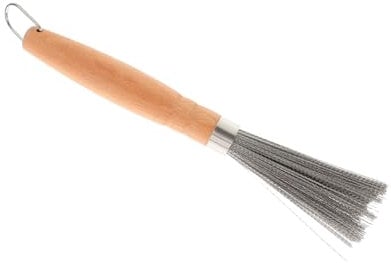 BESTYASH Strong Wire Bristles Kitchen Brush Dishwasher Brush Stainless Steel Handle Multiuse for Pots Countertops