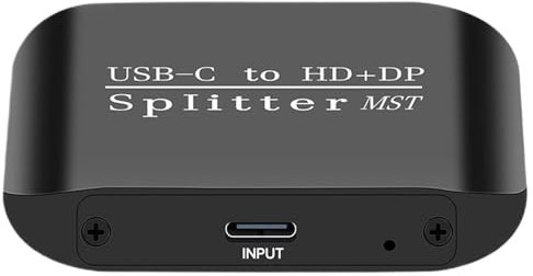 DzpKrka - Adaptador de Monitor para 2 Pantallas - Multifunción portátil para Ordenadores y Dispositivos de Escritorio