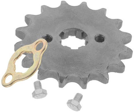 Alipis Engranaje De Cadena De Motocicleta Hilera De Reemplazo Piñón De Cadena De Frente Rueda Dentada Piñón Delantero Del Motor De La Motocicleta Partes Diente Paleta Acero Plata