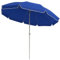 BAKAJI Ombrellone da Mare Spiaggia Diametro 200 cm con Borsa di Traporto, Palo 32 mm in Alluminio e 8 Ribs Stecche con Borsa di Trasporto, Rivestimento Parasole Anti UV Impermeabile (Blu)