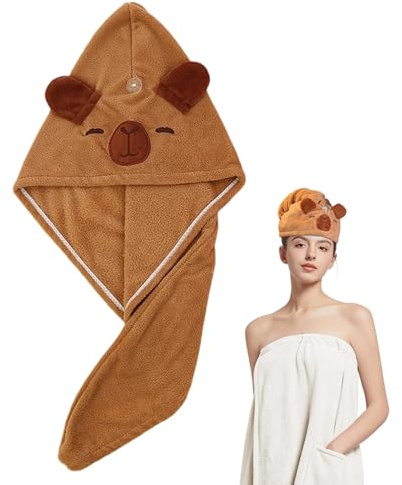 CGACCSD Turban Cabello – Gorro de secado rápido y absorbente – polar Coral absorbente para largos rizados baño ducha viaje spa